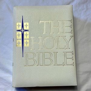 The Holy Bible peace of mind edition preowned but unread